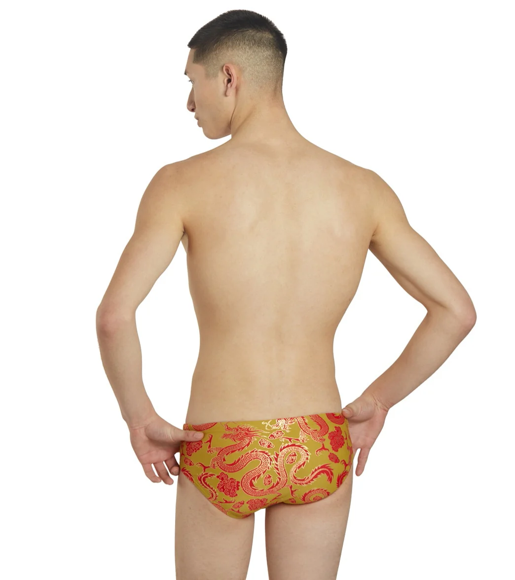 Sporti Lunar Dragon Foil Brief Swimsuit - Image 7