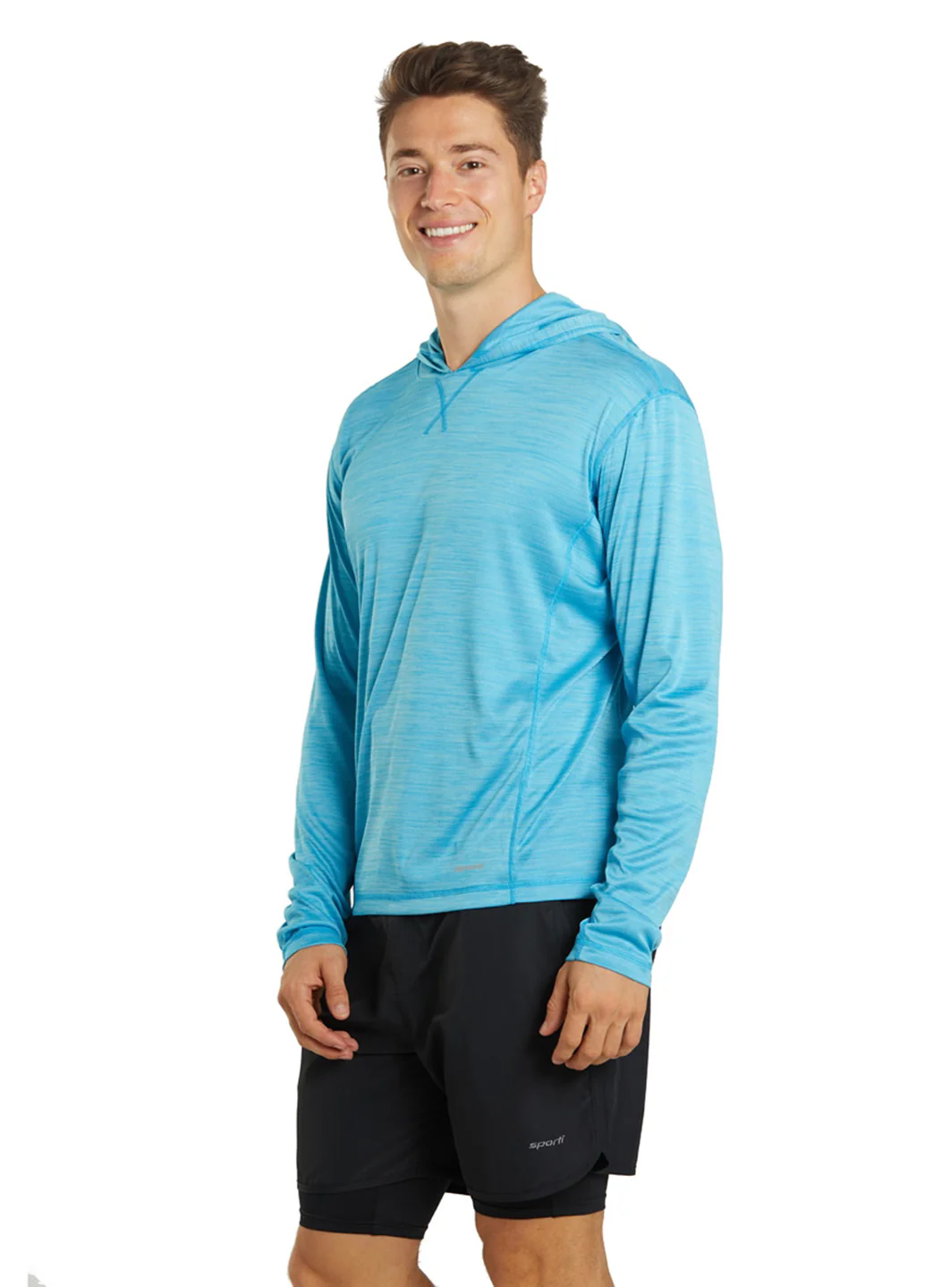 Sporti Men's L/S Hybrid II Hooded UPF 50+ Sun Shirt - Image 6
