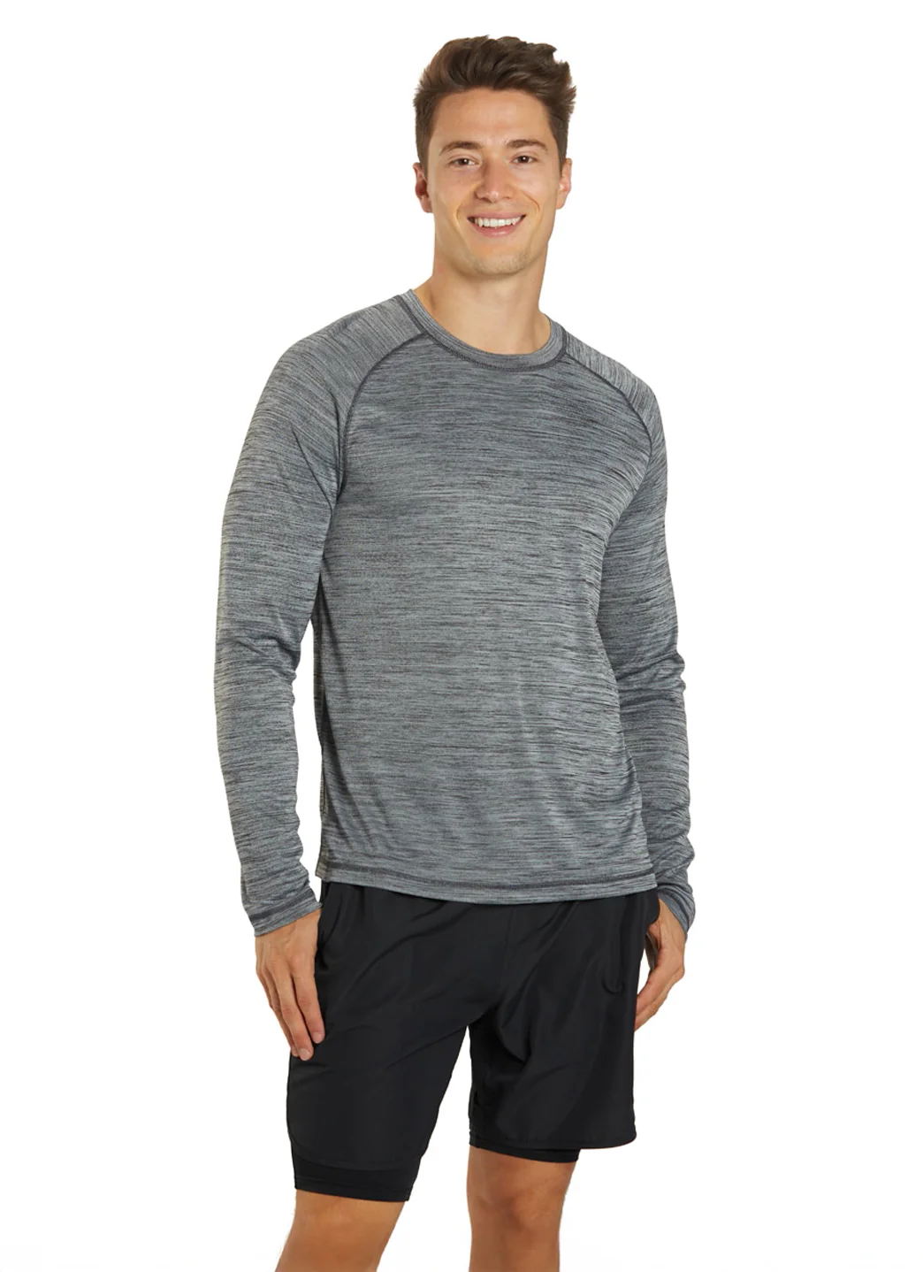 Sporti Men's L/S Hybrid II UPF 50+ Sun Shirt