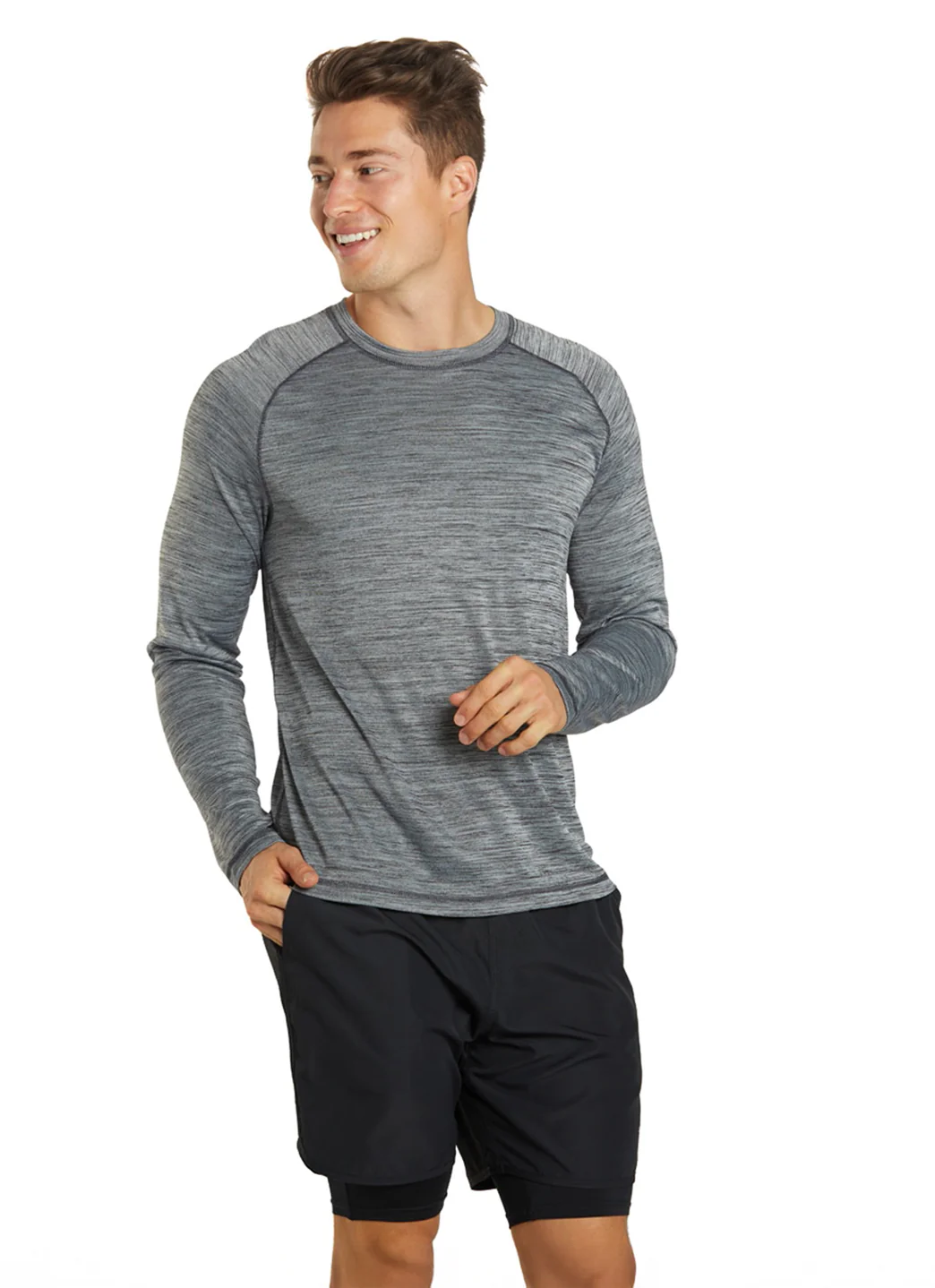 Sporti Men's L/S Hybrid II UPF 50+ Sun Shirt - Image 15