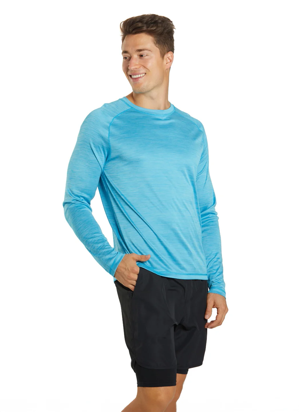 Sporti Men's L/S Hybrid II UPF 50+ Sun Shirt - Image 4