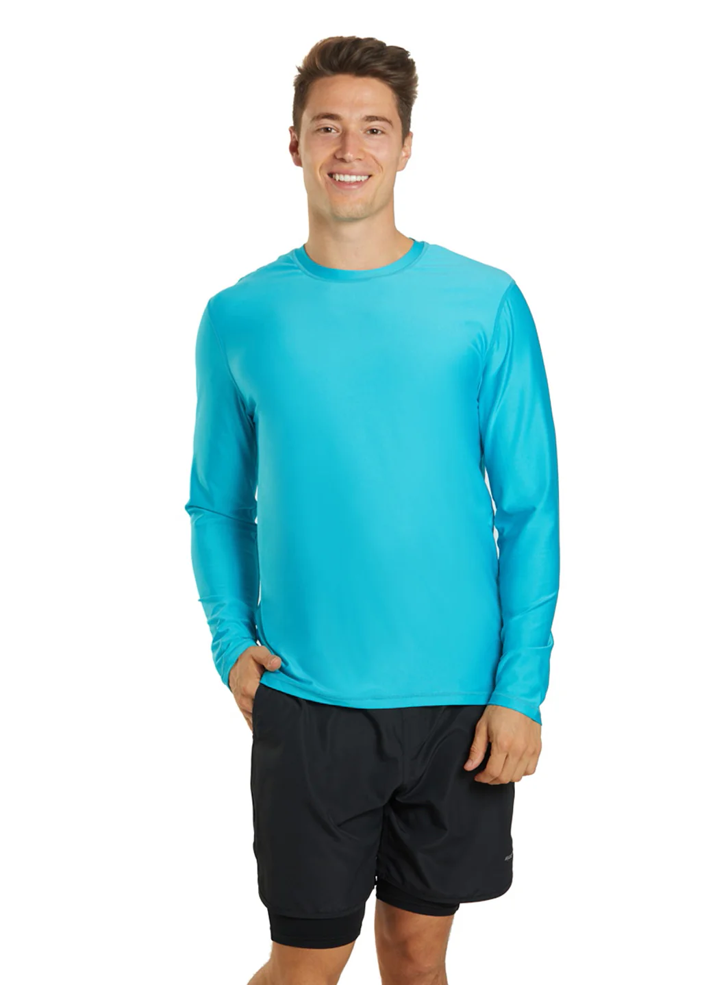 Sporti Men's L/S UPF 50+ Relax Fit II Swim Shirt - Image 8