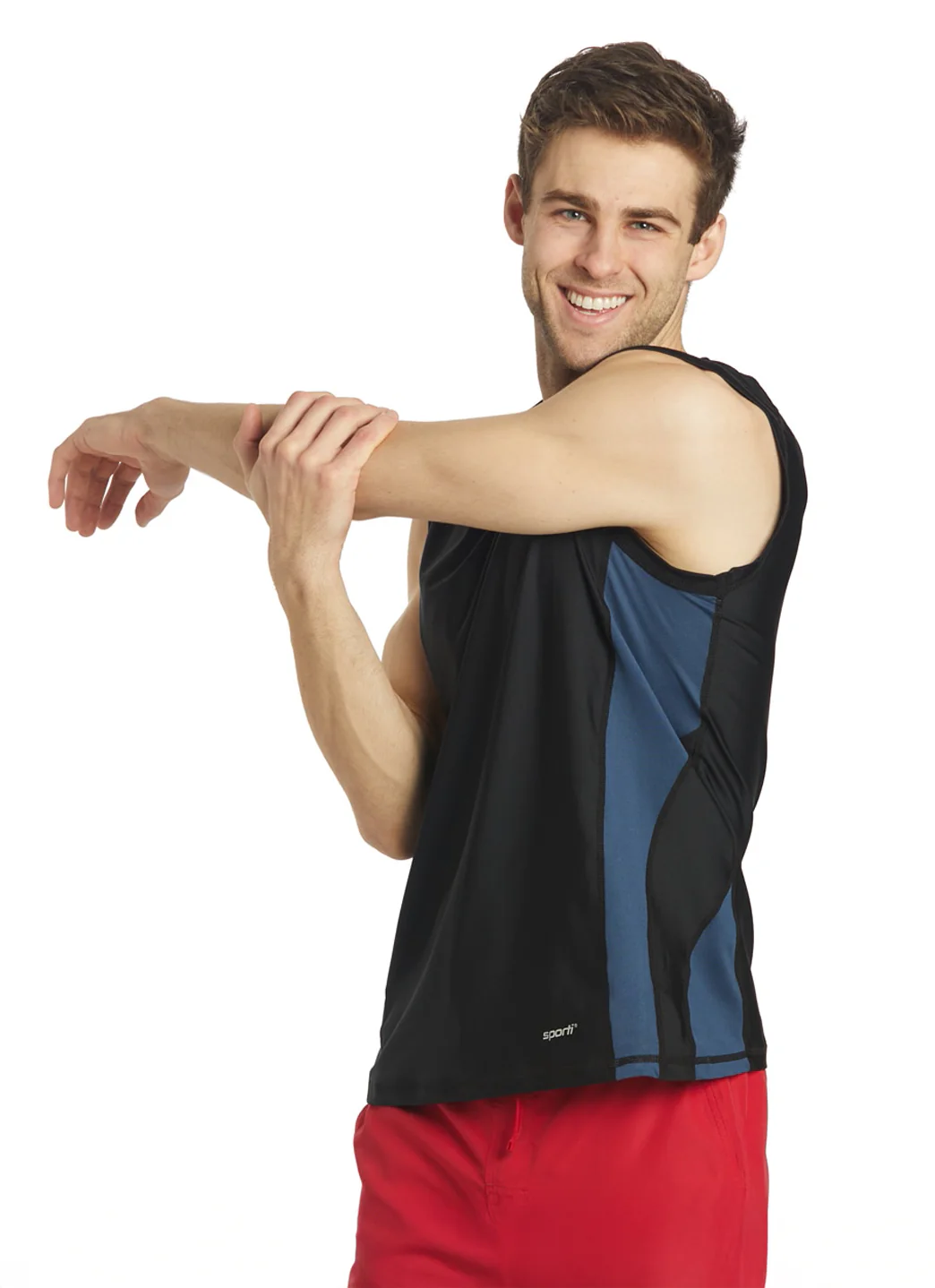 Sporti Men's Sleeveless UPF 50+ Comfort Fit Rash Guard - Image 13