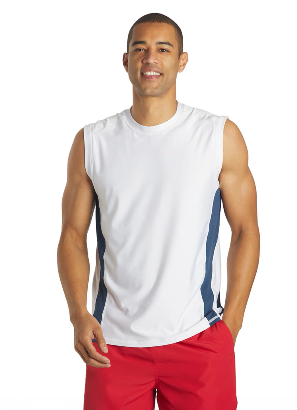 Sporti Men's Sleeveless UPF 50+ Comfort Fit Rash Guard - Image 2