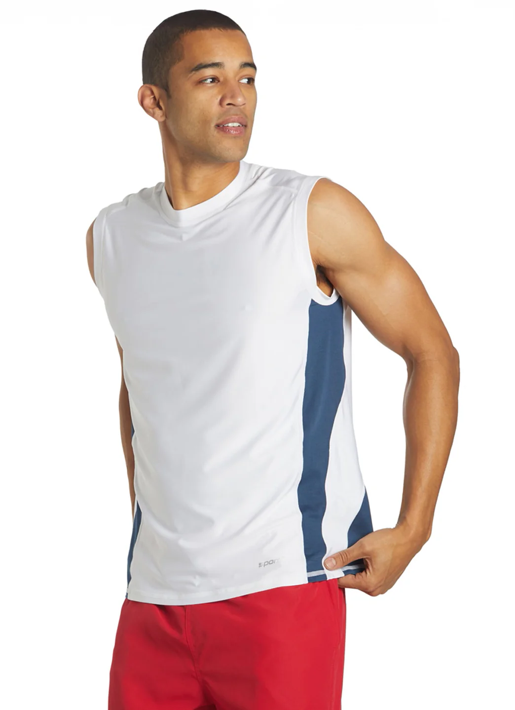 Sporti Men's Sleeveless UPF 50+ Comfort Fit Rash Guard - Image 5
