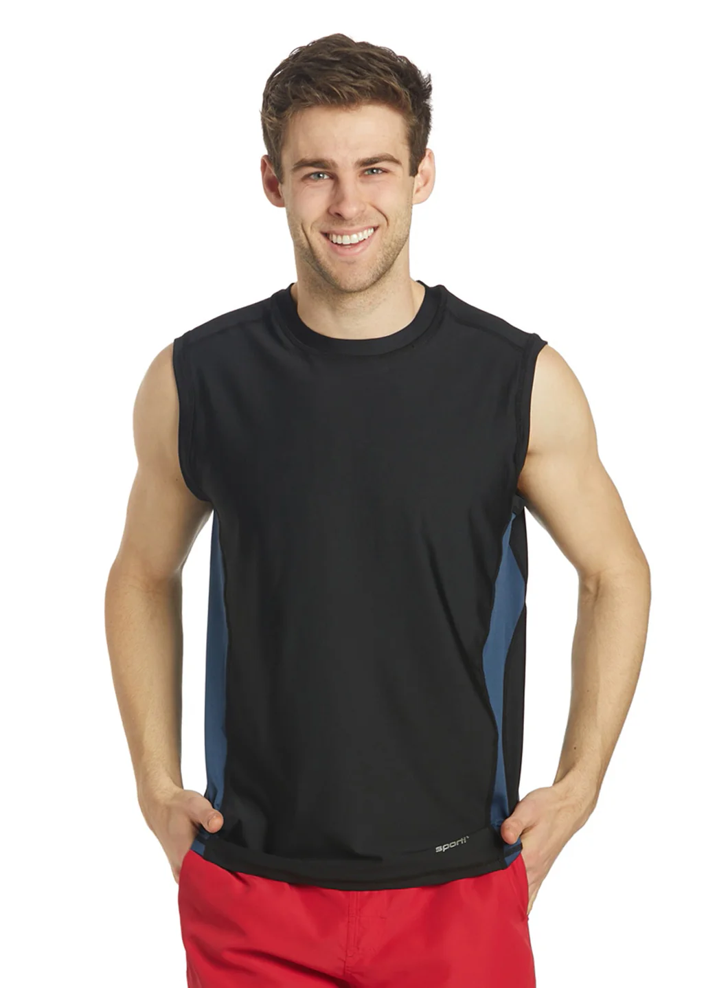 Sporti Men's Sleeveless UPF 50+ Comfort Fit Rash Guard - Image 9