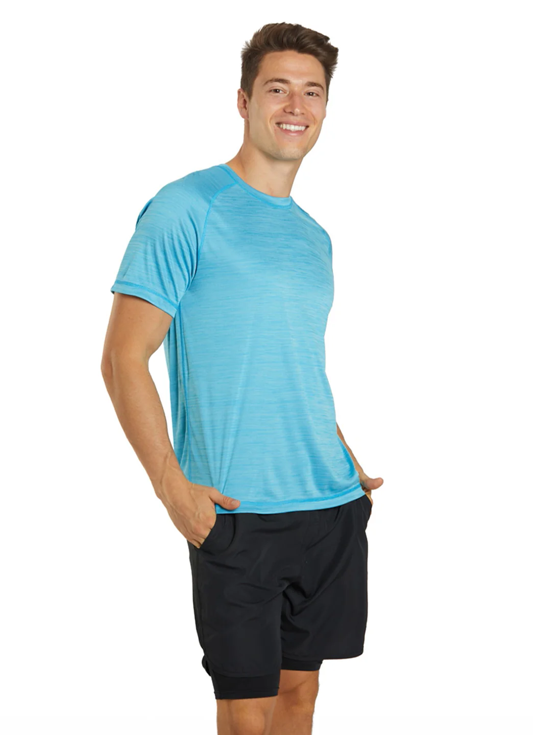 Sporti Men's S/S Hybrid II UPF 50+ Sun Shirt - Image 4