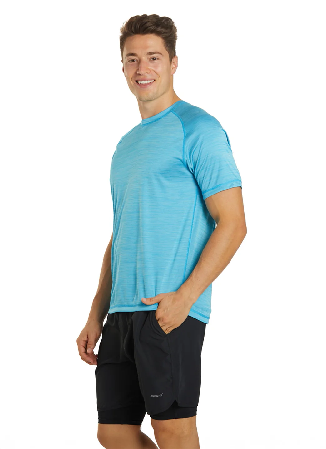 Sporti Men's S/S Hybrid II UPF 50+ Sun Shirt - Image 6