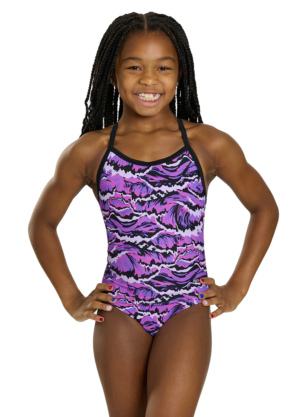 Sporti New Waves Thin Strap One Piece Swimsuit (22-40) - Image 11