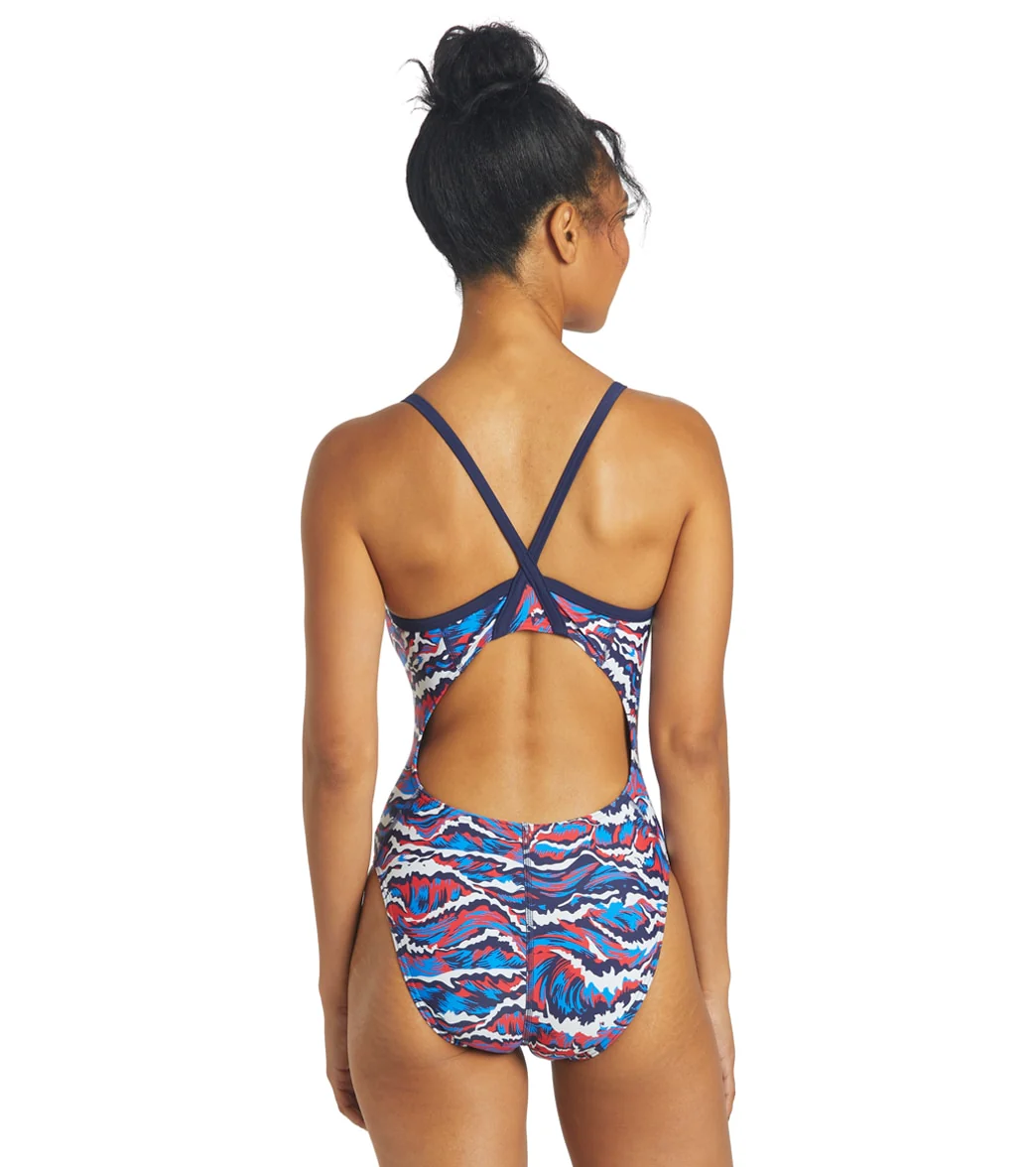 Sporti New Waves Thin Strap One Piece Swimsuit (22-40) - Image 16