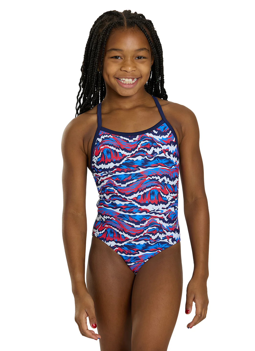 Sporti New Waves Thin Strap One Piece Swimsuit (22-40) - Image 24