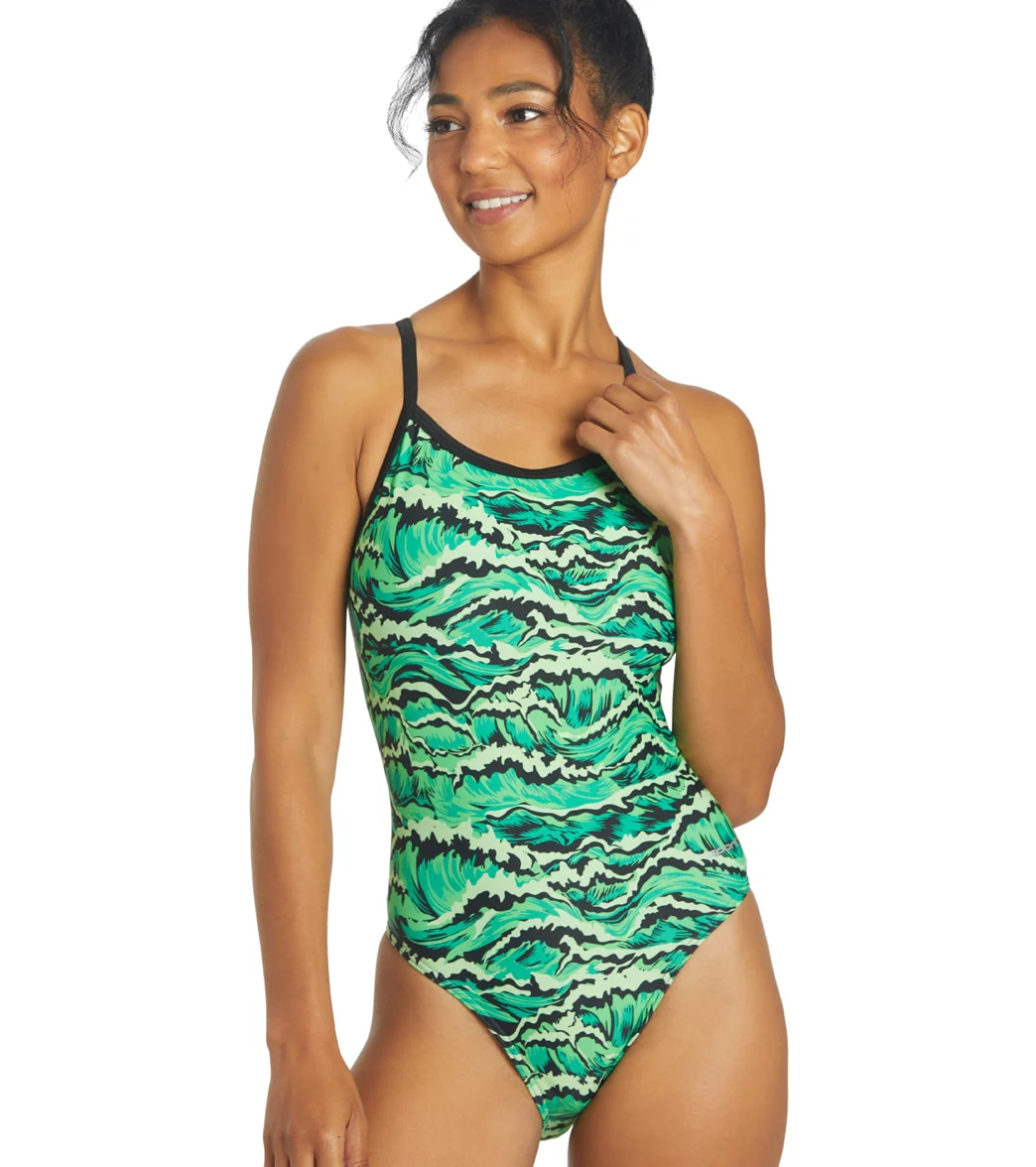 Sporti New Waves Thin Strap One Piece Swimsuit (22-40) - Image 32