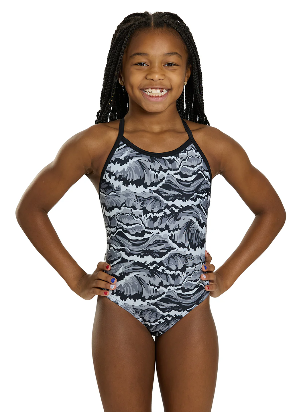 Sporti New Waves Thin Strap One Piece Swimsuit (22-40) - Image 50