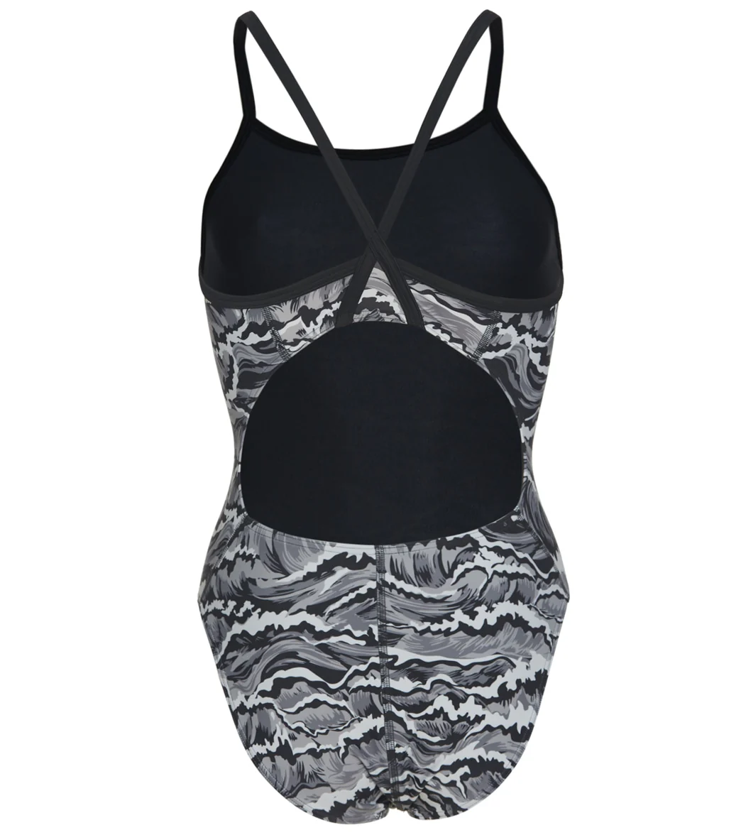 Sporti New Waves Thin Strap One Piece Swimsuit Youth (22-28) - Image 10
