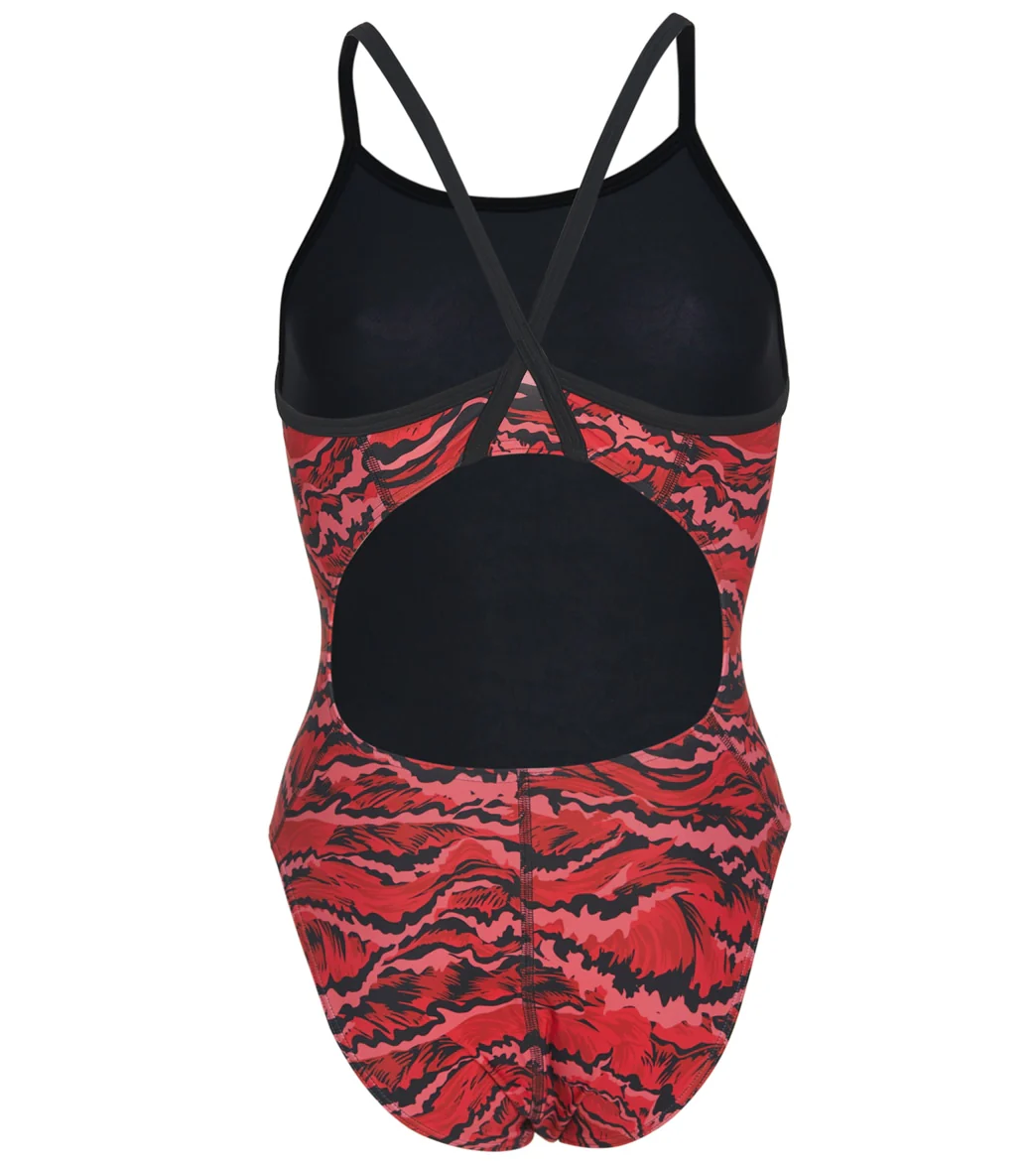 Sporti New Waves Thin Strap One Piece Swimsuit Youth (22-28) - Image 14