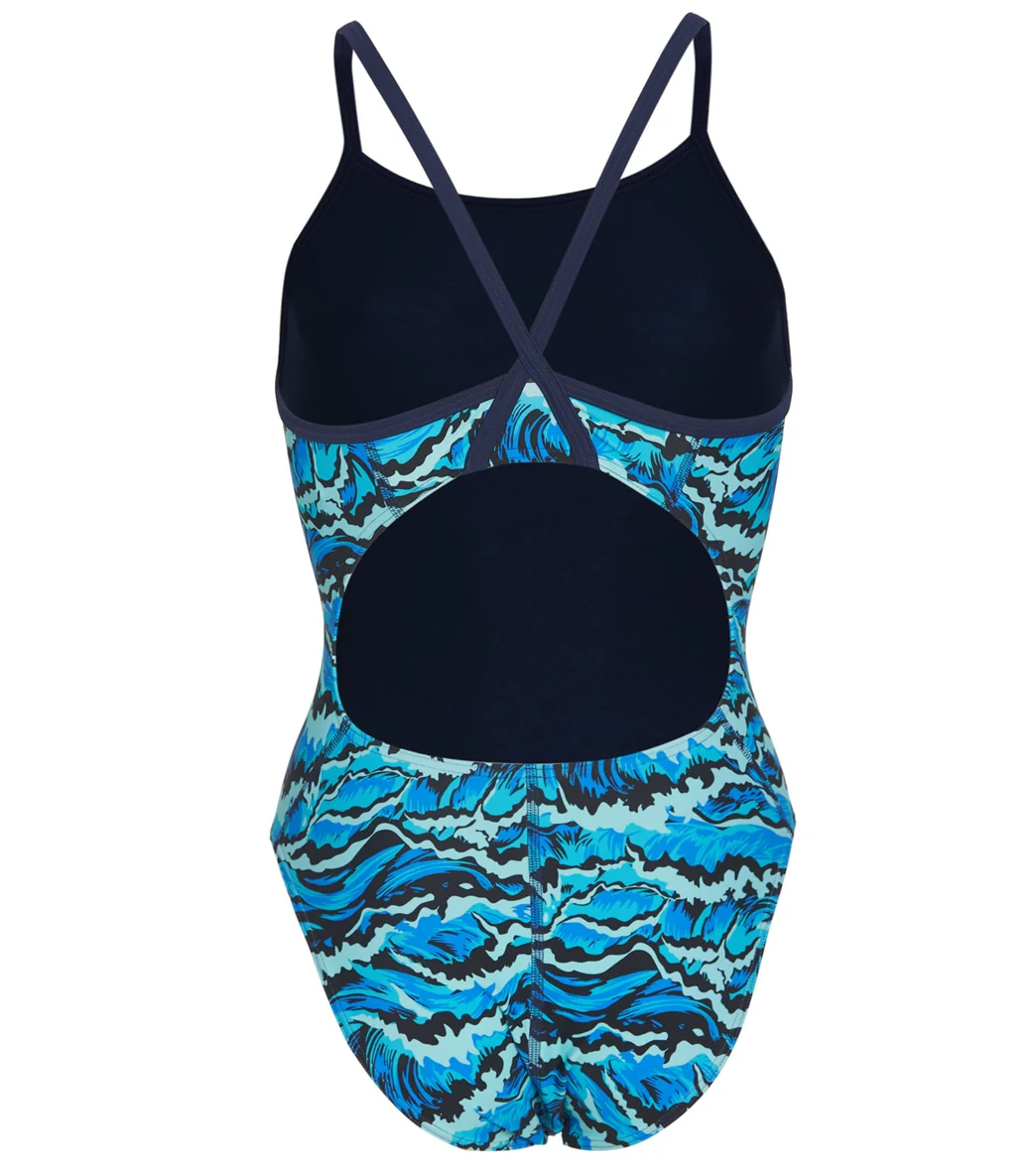 Sporti New Waves Thin Strap One Piece Swimsuit Youth (22-28) - Image 18