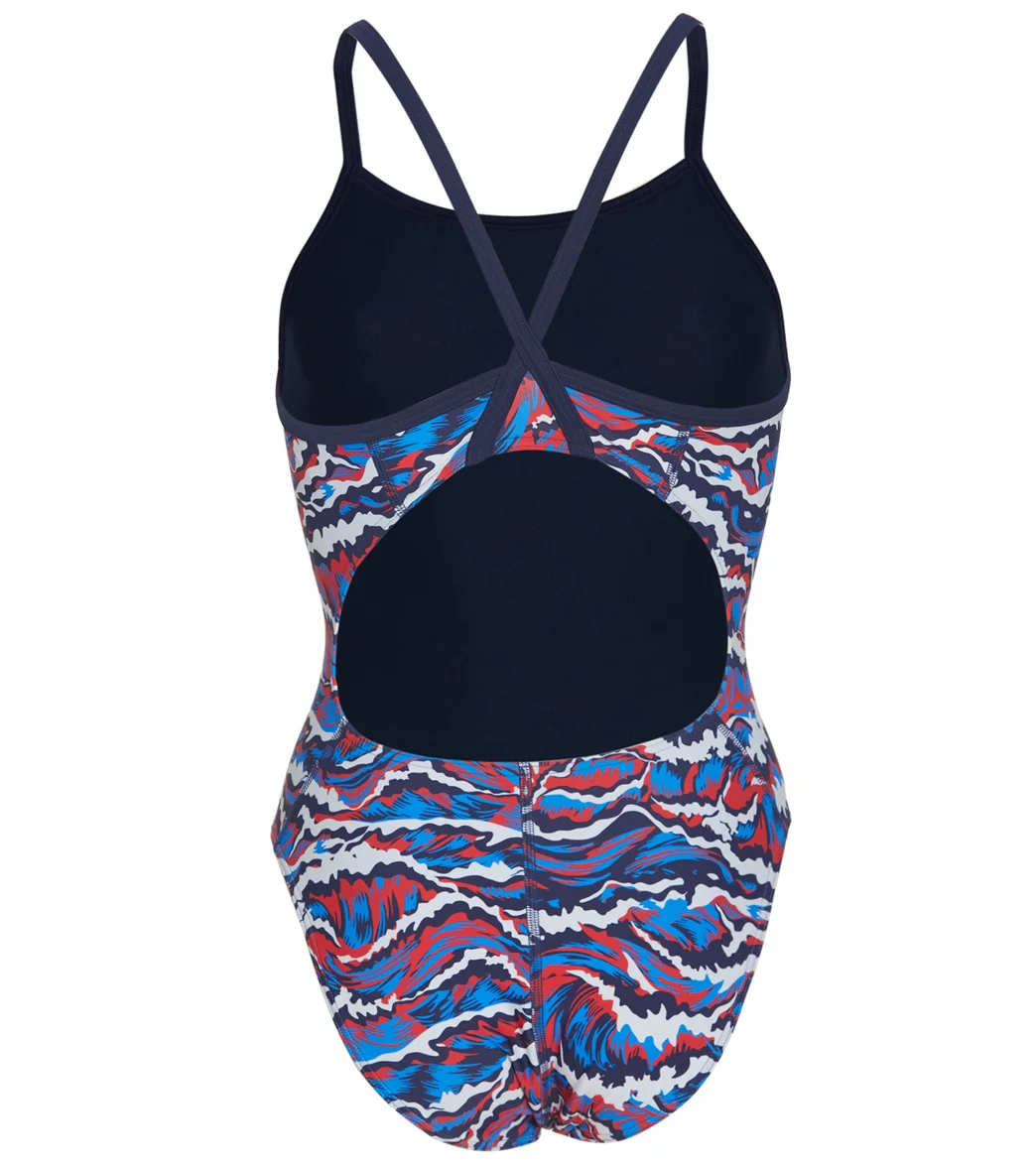 Sporti New Waves Thin Strap One Piece Swimsuit Youth (22-28) - Image 2