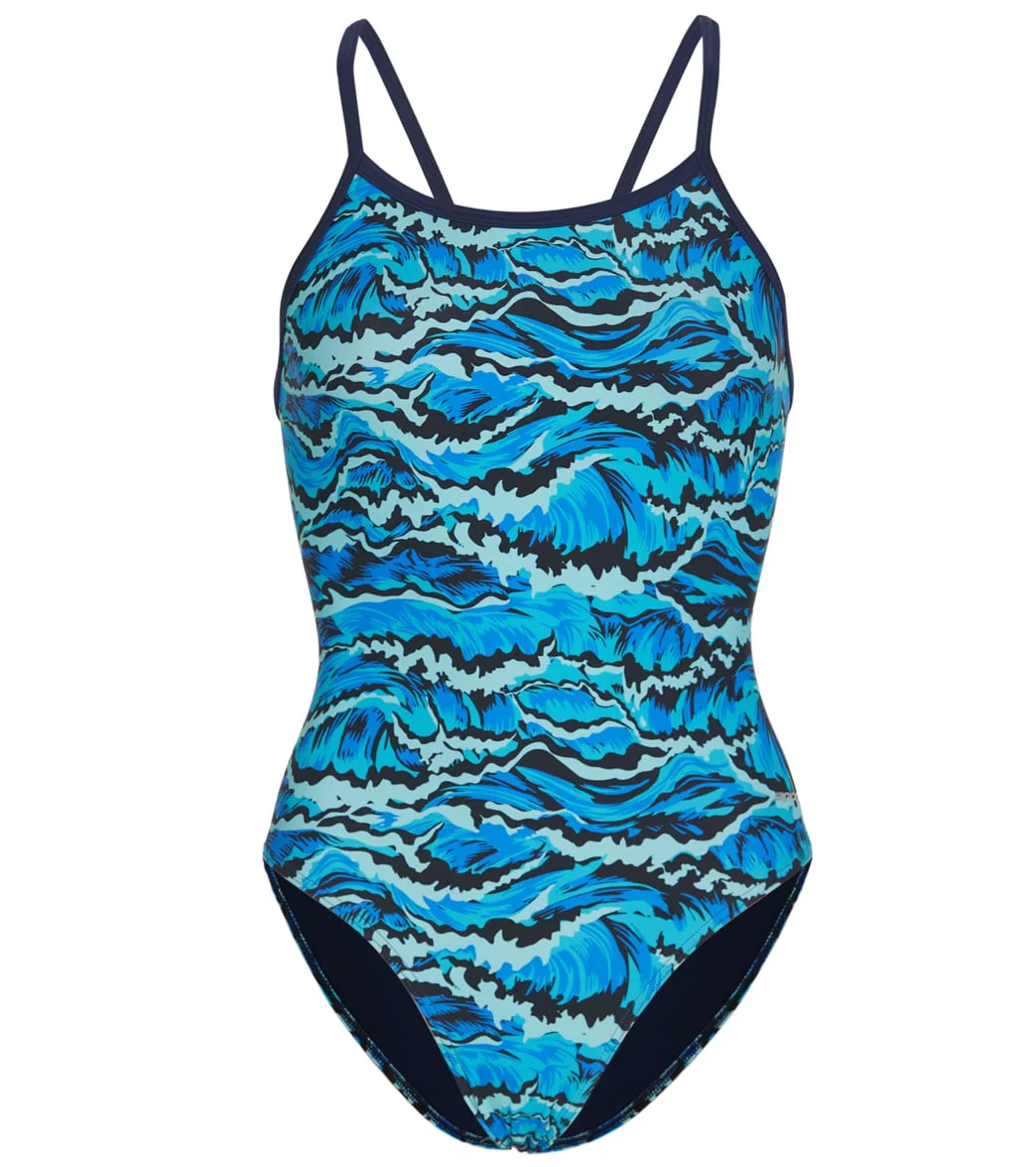 Sporti New Waves Thin Strap One Piece Swimsuit Youth (22-28) - Image 20