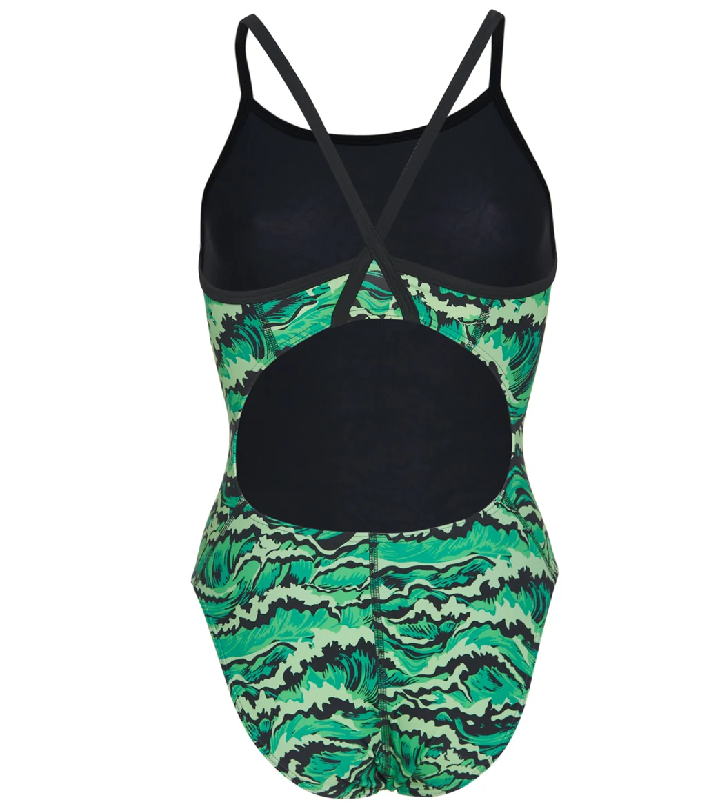 Sporti New Waves Thin Strap One Piece Swimsuit Youth (22-28) - Image 22