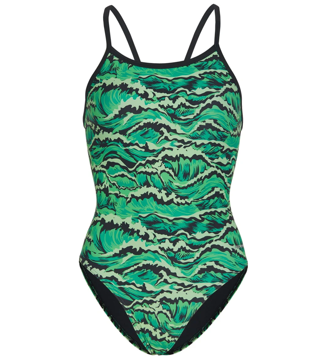 Sporti New Waves Thin Strap One Piece Swimsuit Youth (22-28) - Image 25