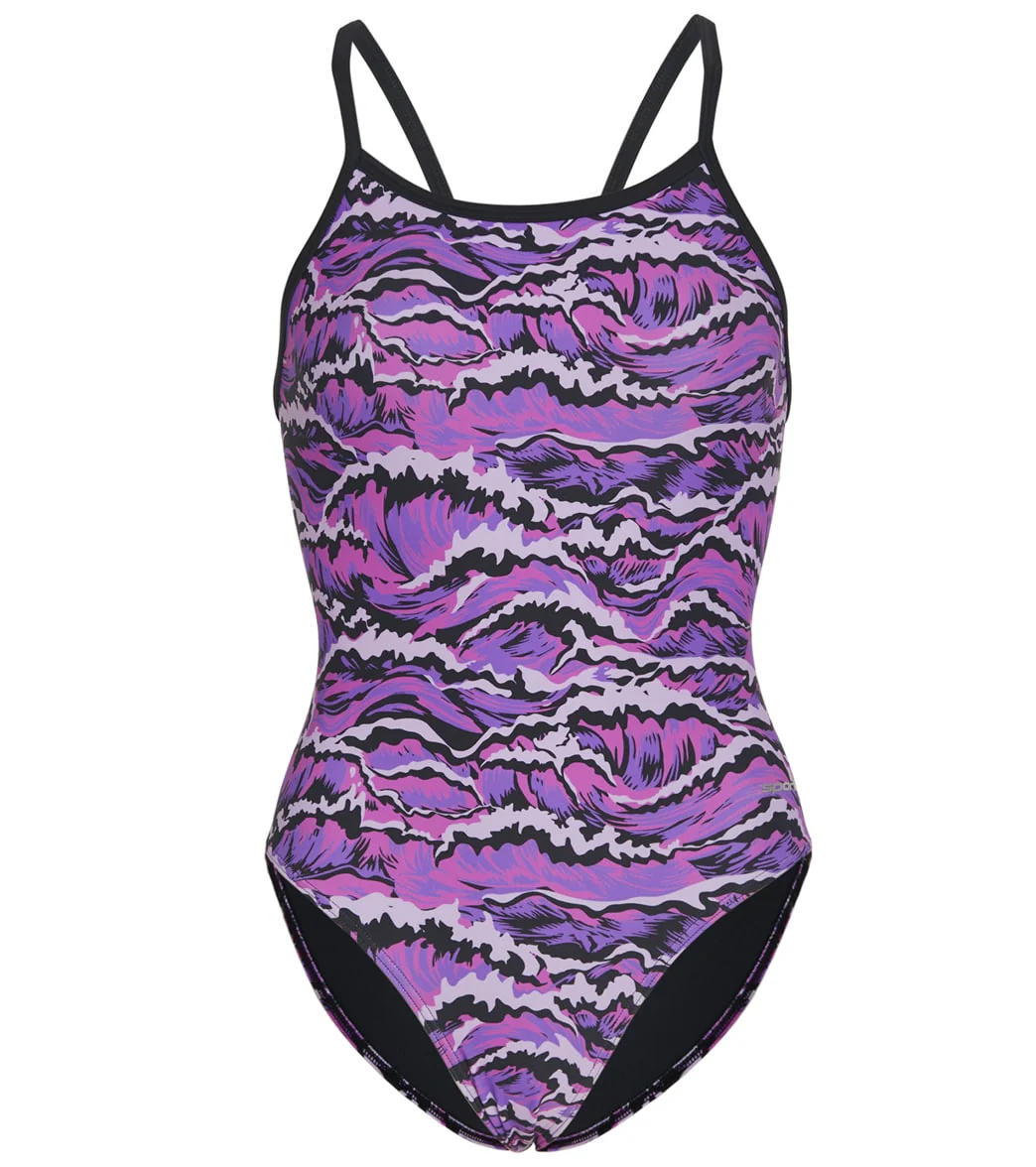 Sporti New Waves Thin Strap One Piece Swimsuit Youth (22-28) - Image 5