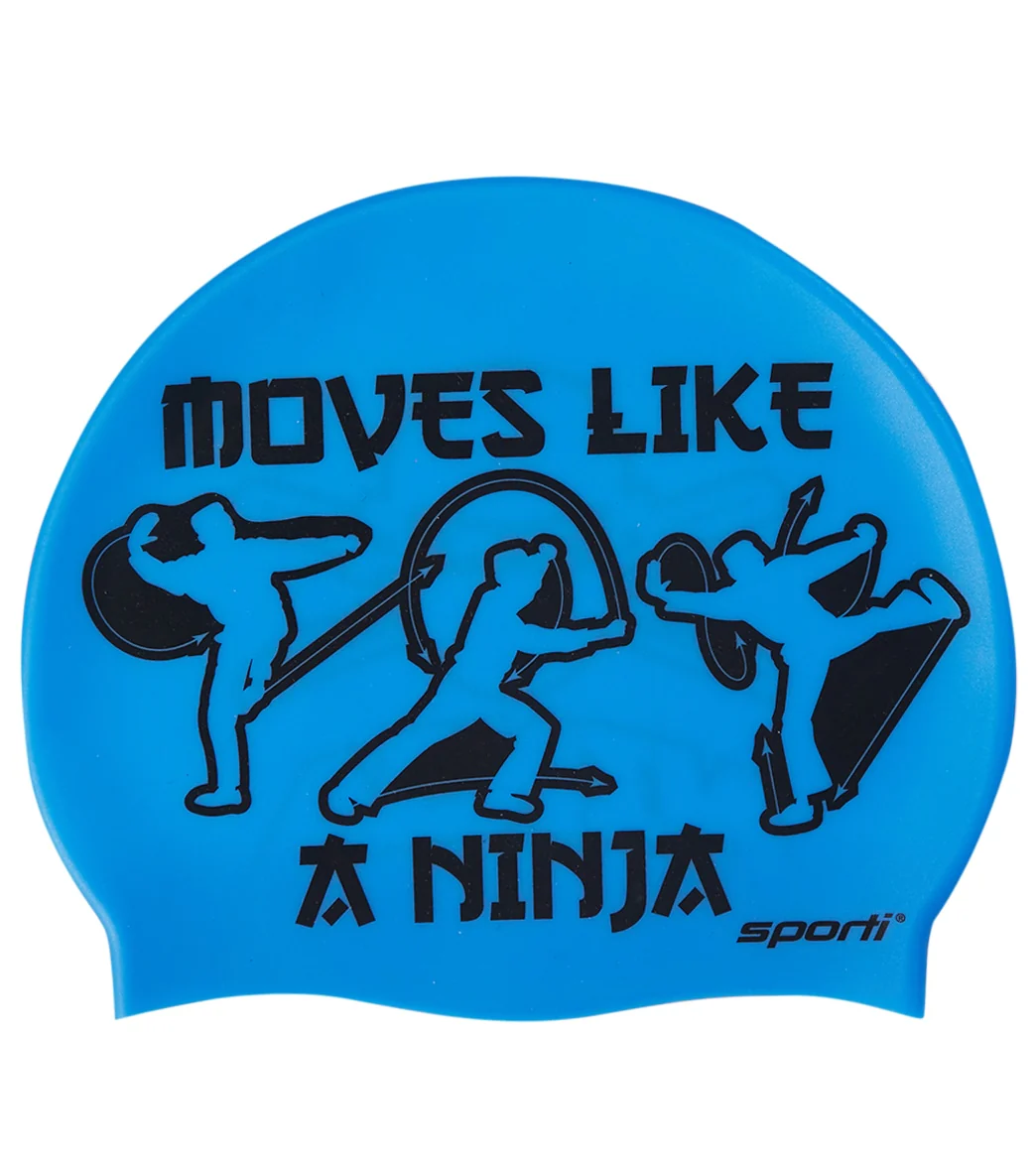 Sporti Ninja Silicone Swim Cap - Image 5