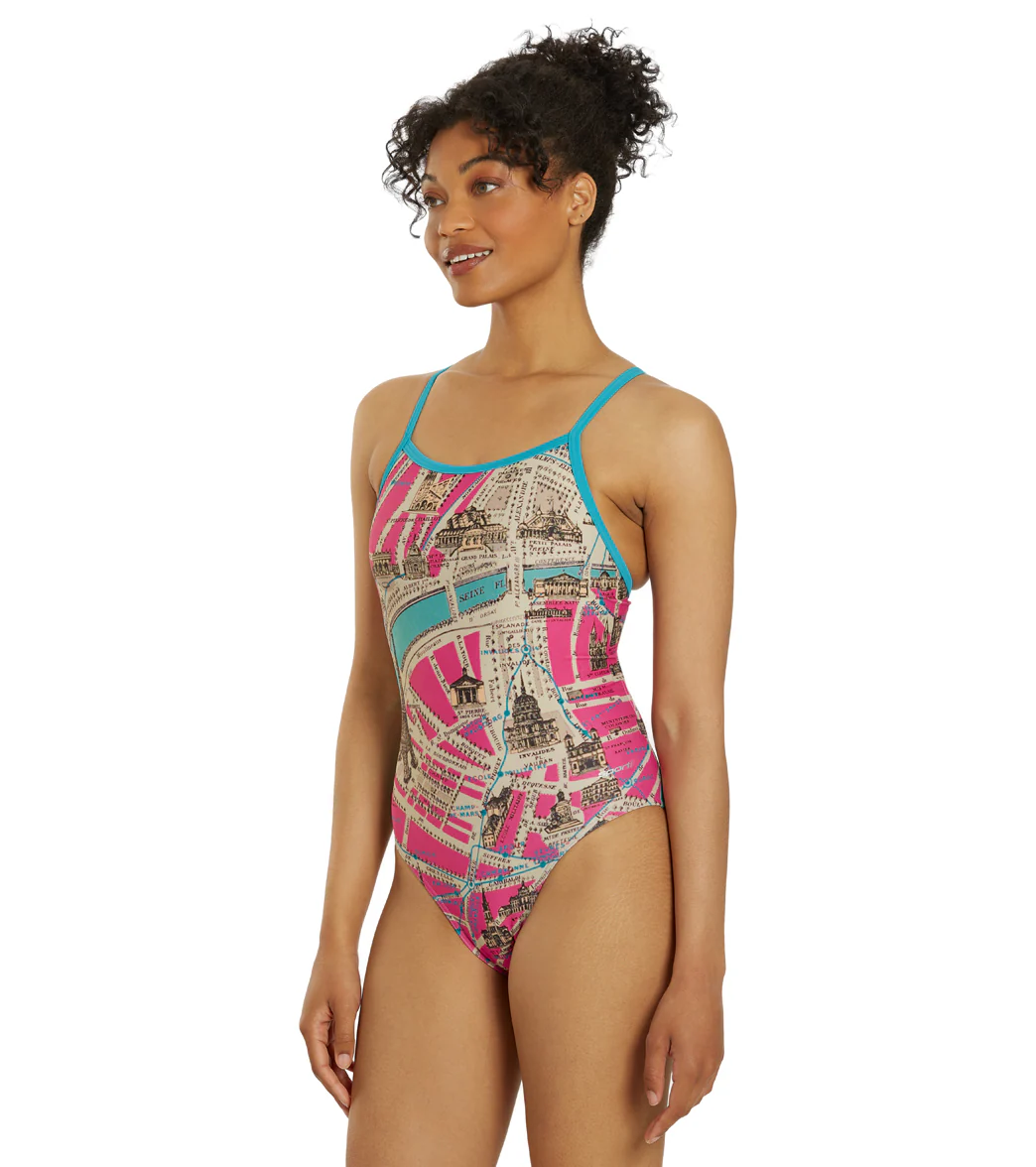 Sporti Paris Belle Epoque Thin Strap One Piece Swimsuit (22-44) - Image 7