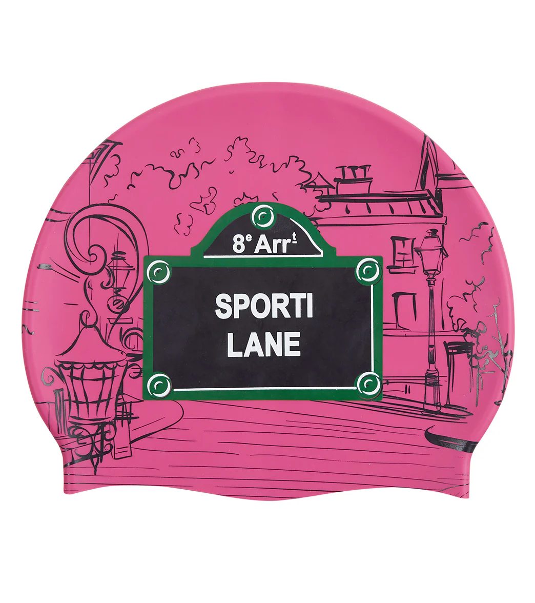 Sporti Paris Champs-Elysees Silicone Swim Cap - Image 2