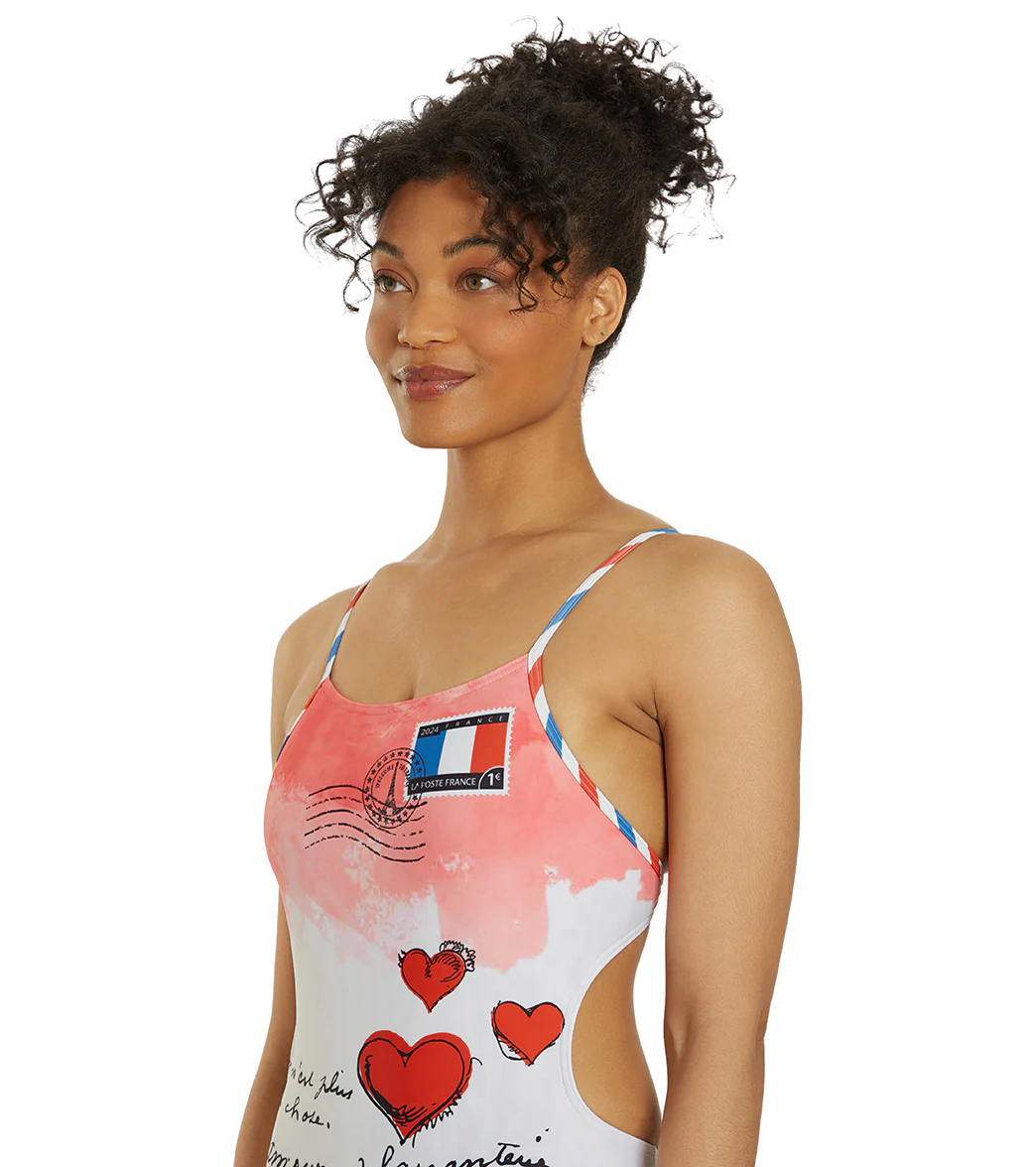 Sporti Paris Love Letters Micro Back One Piece Swimsuit (26-40) - Image 6