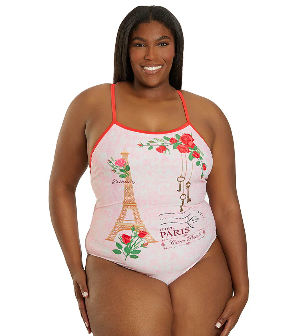 Sporti Paris Mon Amour Thin Strap One Piece Swimsuit (22-44) - Image 12