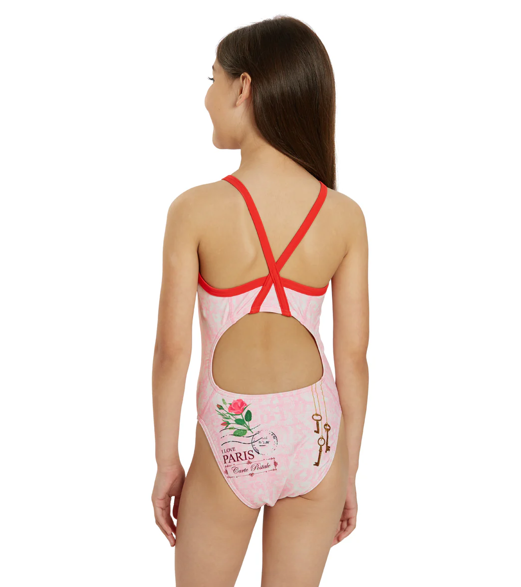 Sporti Paris Mon Amour Thin Strap One Piece Swimsuit (22-44) - Image 16
