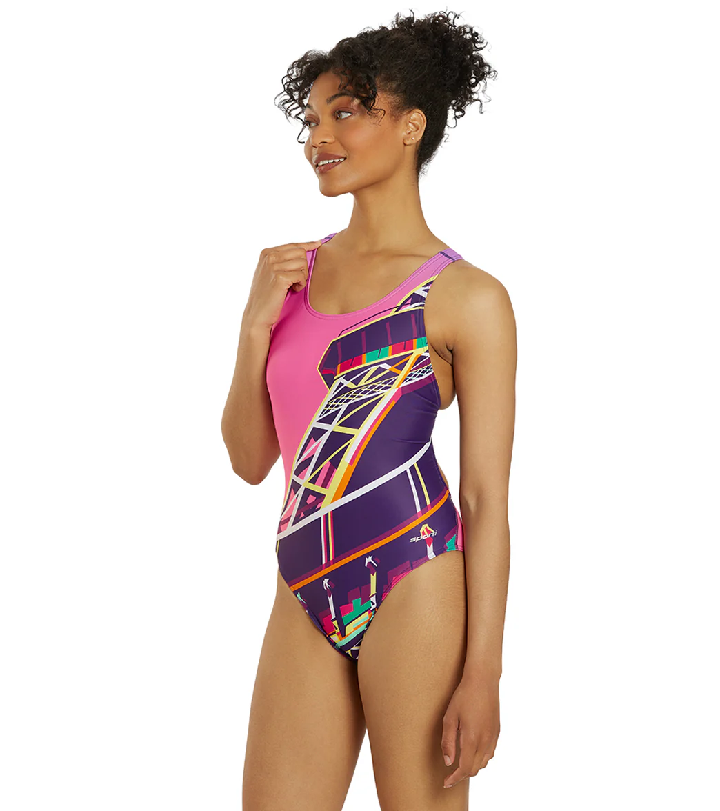 Sporti Paris Sunset Wide Strap One Piece Swimsuit (22-44) - Image 8