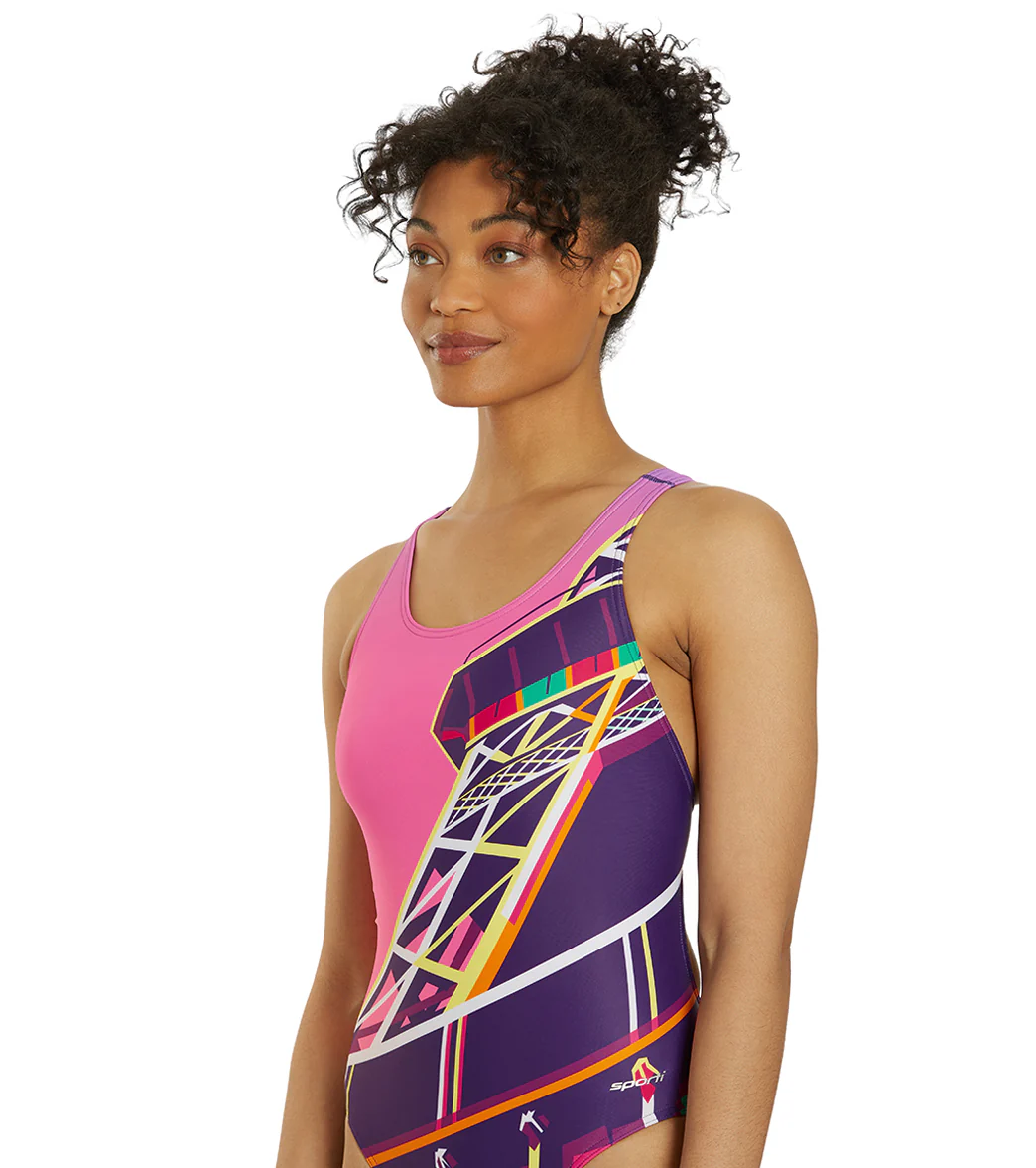Sporti Paris Sunset Wide Strap One Piece Swimsuit (22-44) - Image 9