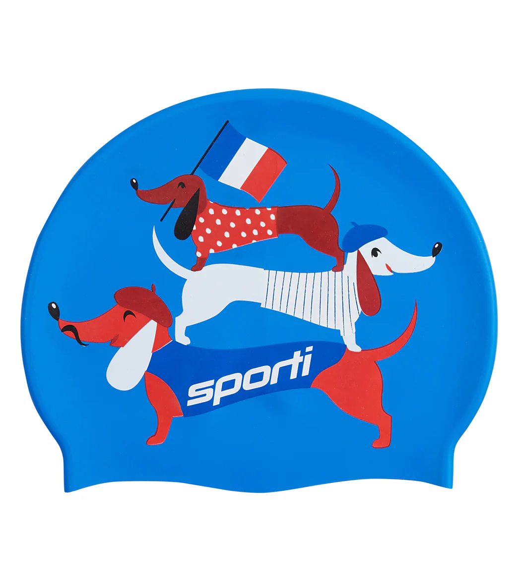Sporti Paris Vive La France Silicone Swim Cap - Image 3