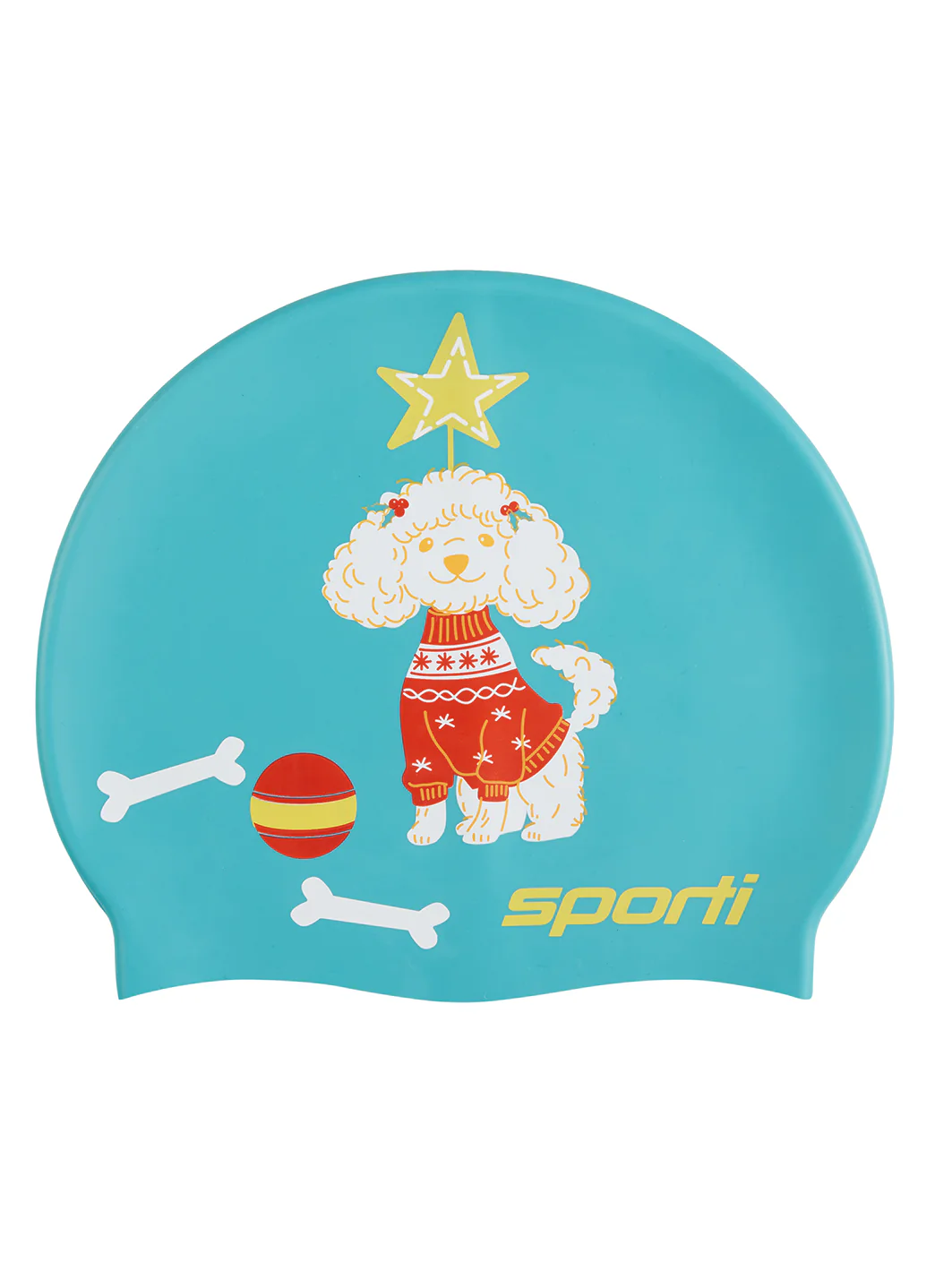Sporti Pawliday Cheer Silicone Swim Cap - Image 2