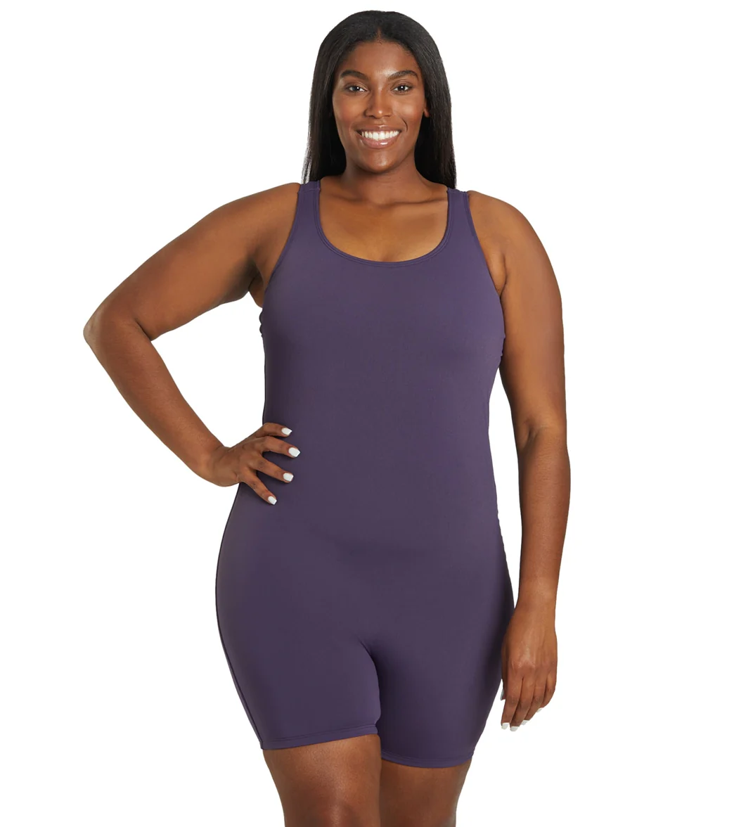 Sporti Plus Size HydroLast Chlorine Resistant Scoop Back Unitard One Piece Swimsuit - Image 27
