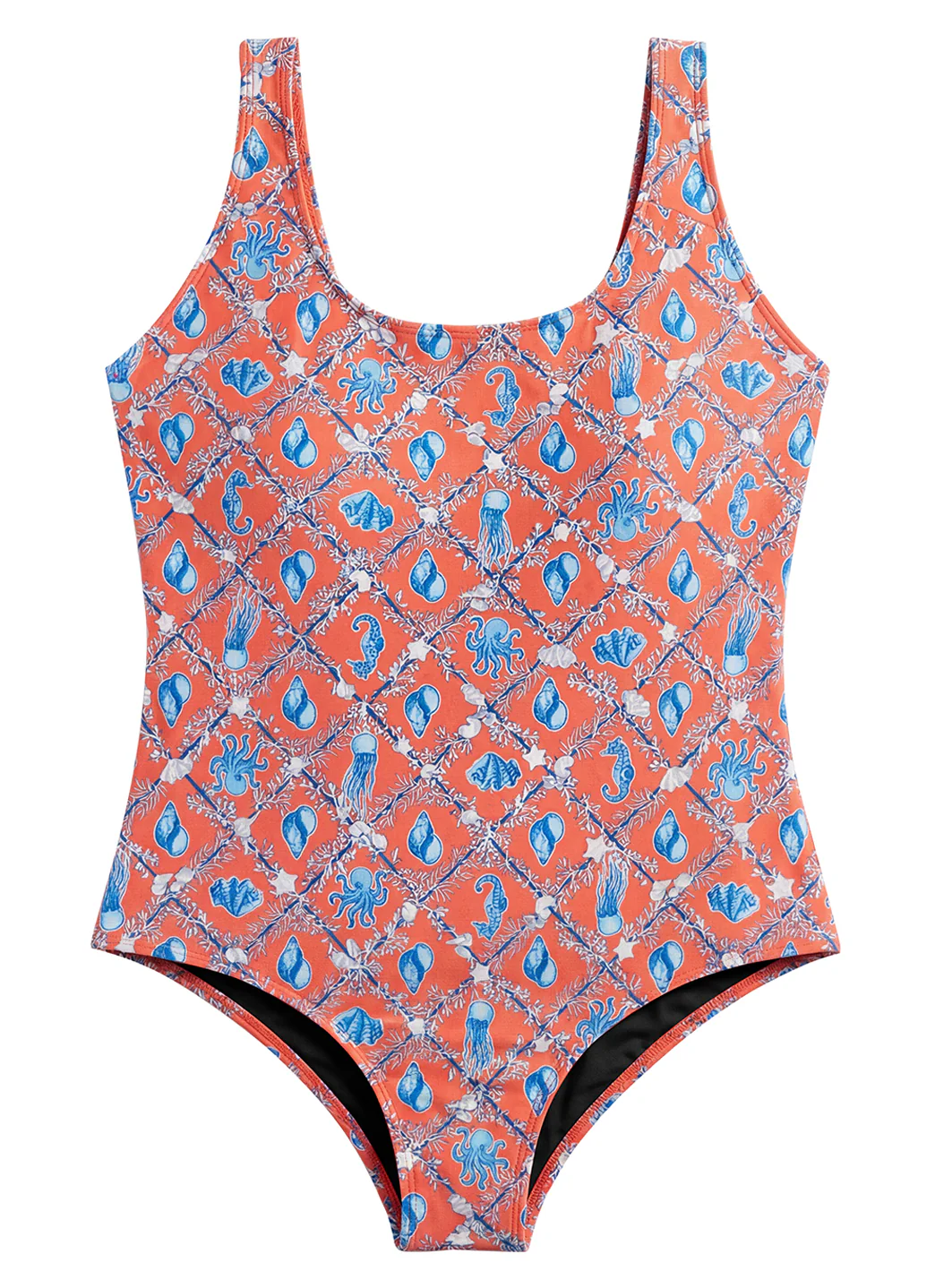 Sporti Plus Size HydroLast Coastal Regatta Chlorine Resistant Moderate Scoop Back One Piece Swimsuit - Image 2