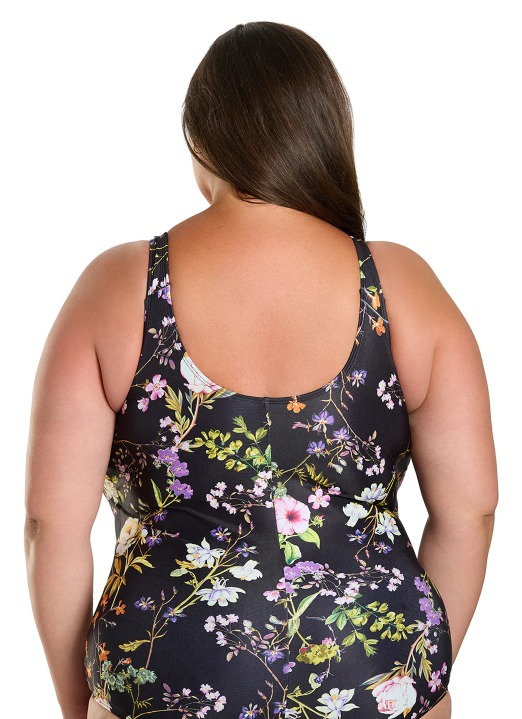 Sporti Plus Size HydroLast Moonlit Flora Chlorine Resistant Moderate Scoop Back One Piece Swimsuit - Image 7