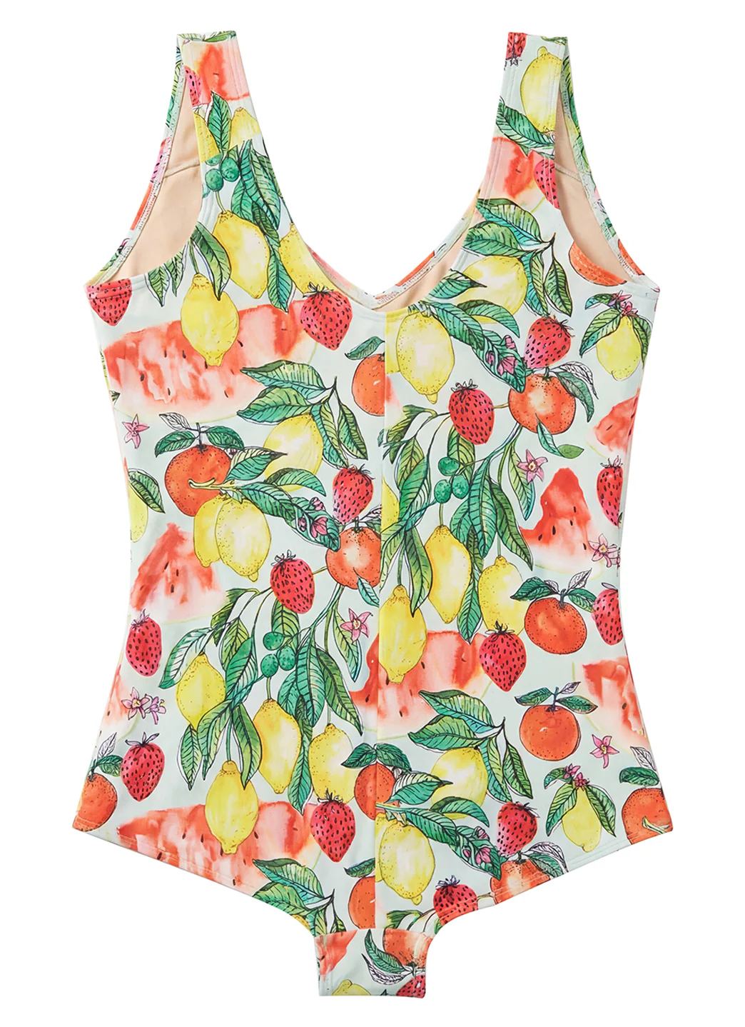 Sporti Plus Size Riviera Picnic Conservative Printed Girl Leg One Piece Swimsuit - Image 4