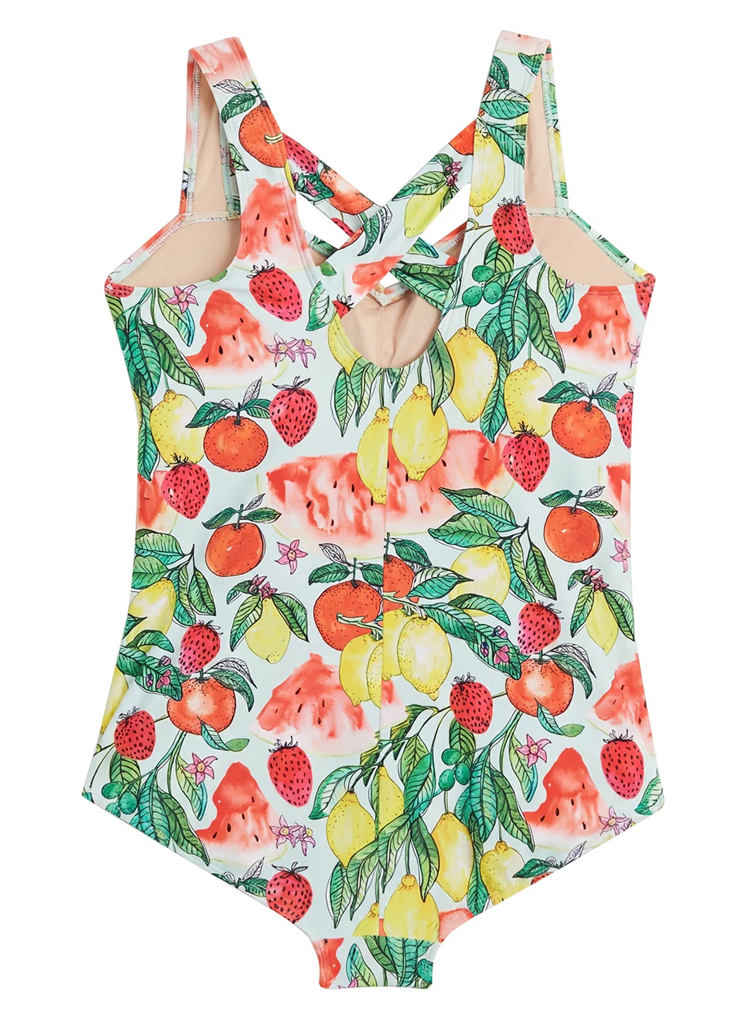 Sporti Plus Size Riviera Picnic Moderate Printed Sweetheart One Piece Swimsuit - Image 4
