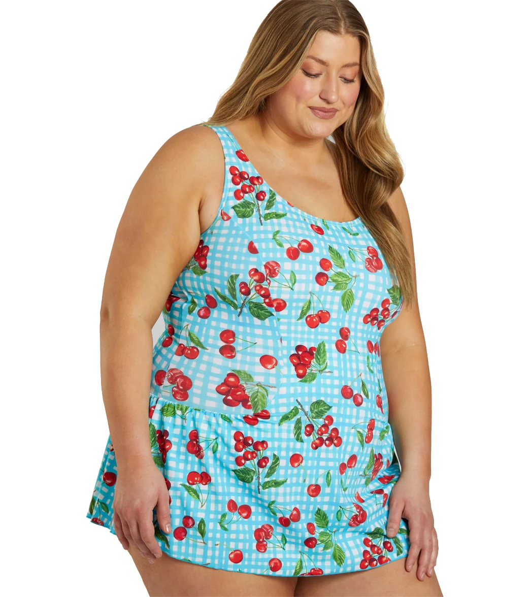 Sporti Plus Size Summer Picnic Swim Dress - Image 2