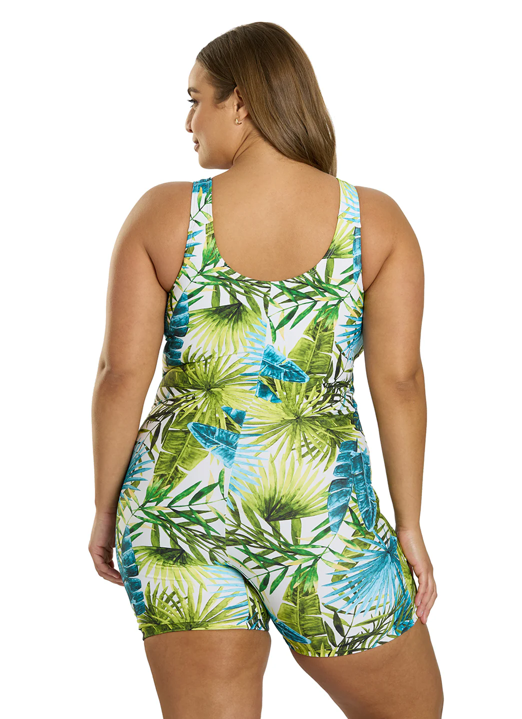 Sporti Plus Size Unitard Palm Royale One Piece Swimsuit - Image 12