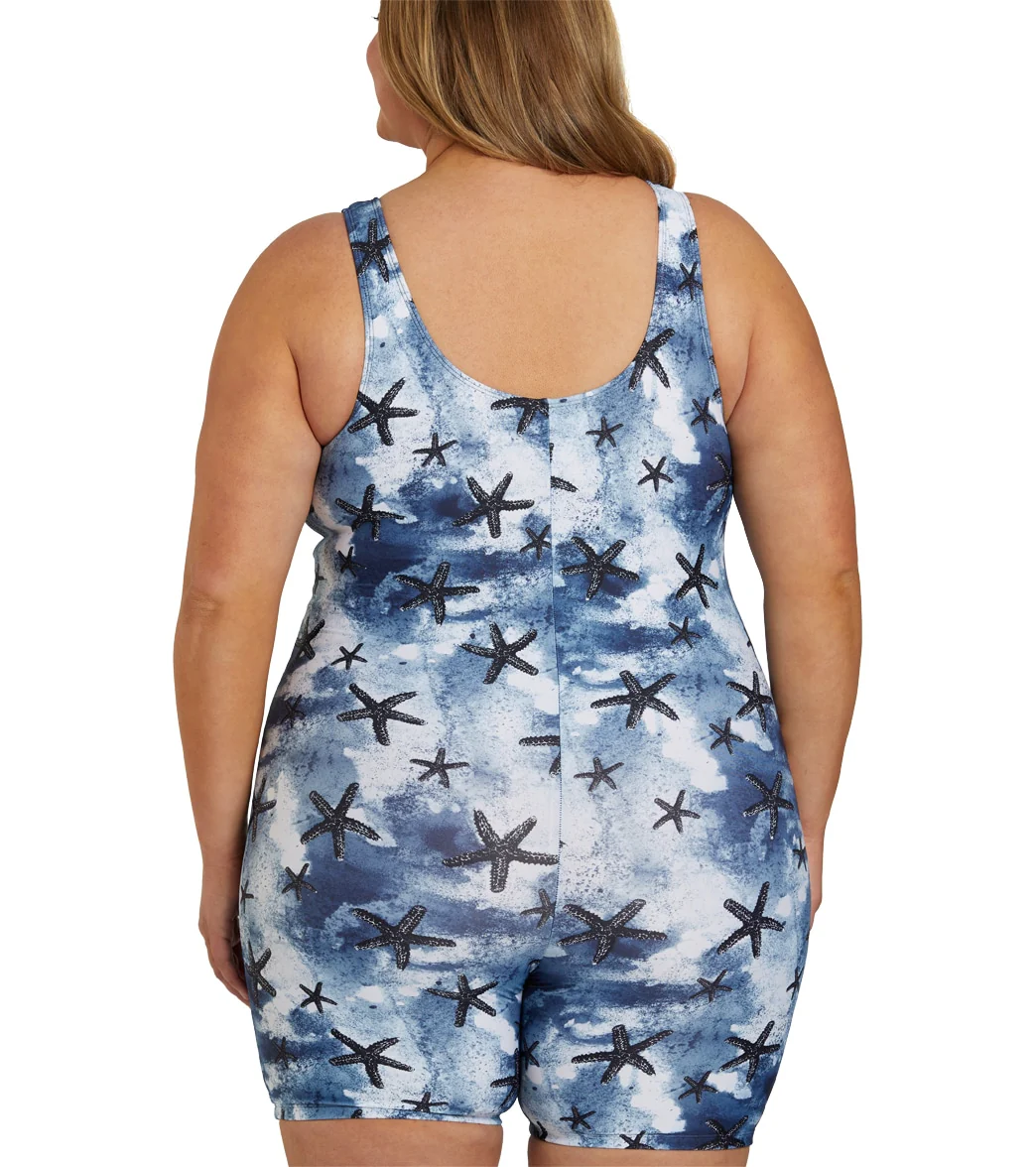 Sporti Plus Size Unitard Sanibel Island One Piece Swimsuit - Image 5
