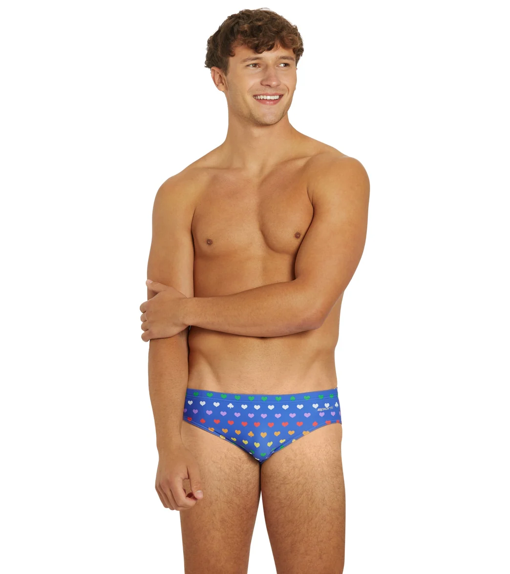 Sporti Rainbow Heart Brief Swimsuit - Image 2