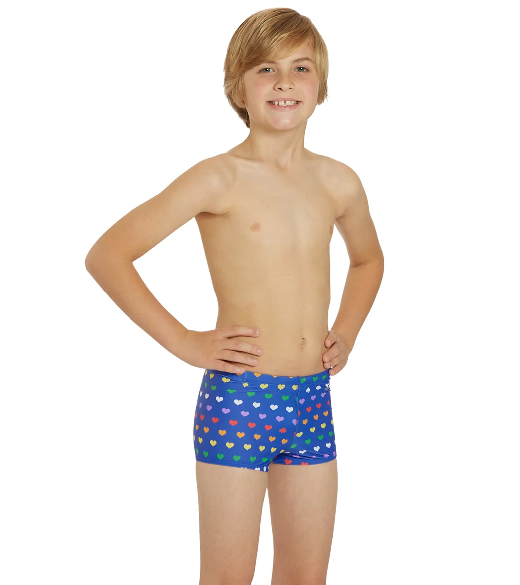 Sporti Rainbow Heart Square Leg Swimsuit Youth (22-28) - Image 3