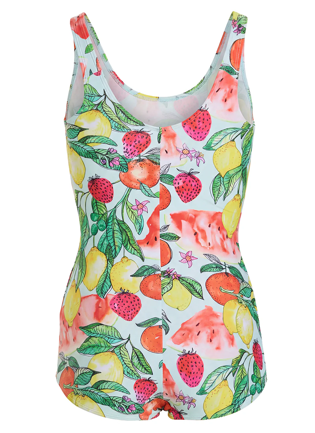 Sporti Riviera Picnic Conservative Printed Girl Leg One Piece Swimsuit - Image 5