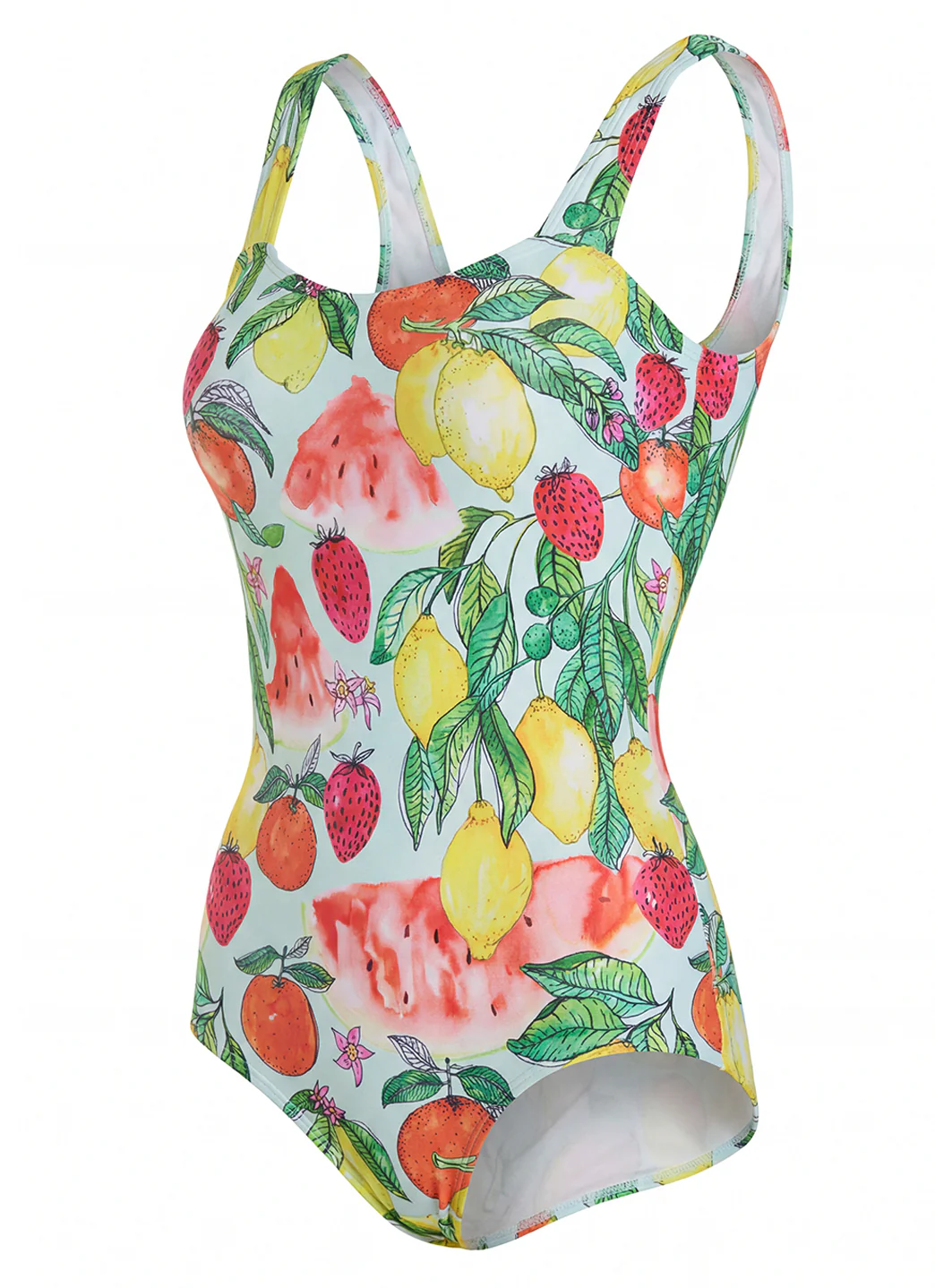 Sporti Riviera Picnic Moderate Printed Sweetheart One Piece Swimsuit - Image 3