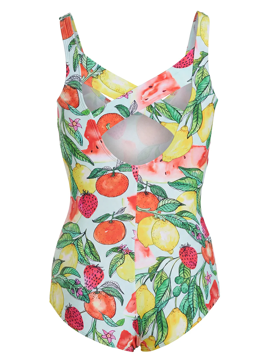 Sporti Riviera Picnic Moderate Printed Sweetheart One Piece Swimsuit - Image 4