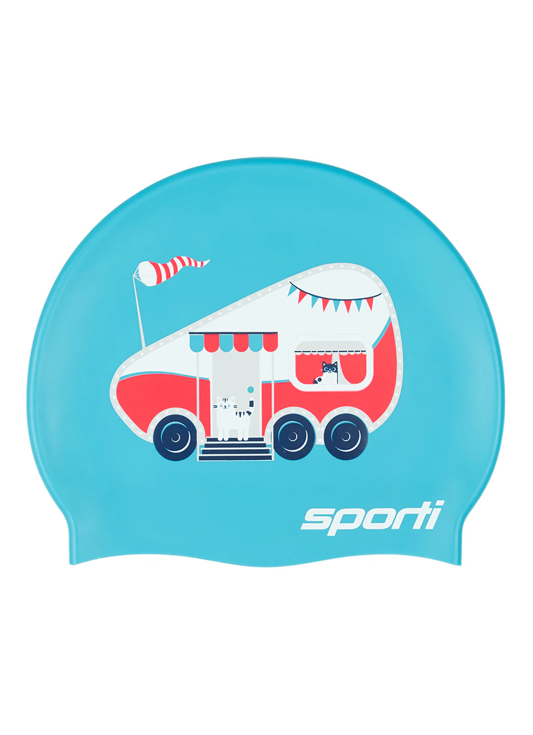Sporti Roadtrip Silicone Swim Cap - Image 3