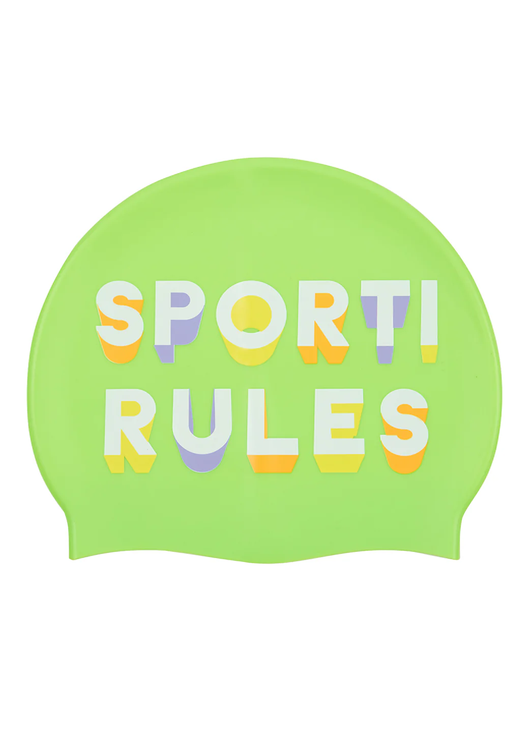 Sporti Rules Silicone Swim Cap - Image 2